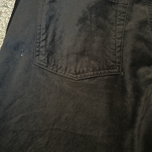 7 For All Mankind Black Velvet High Waist Skinny Jeans - Picture 5 of 6